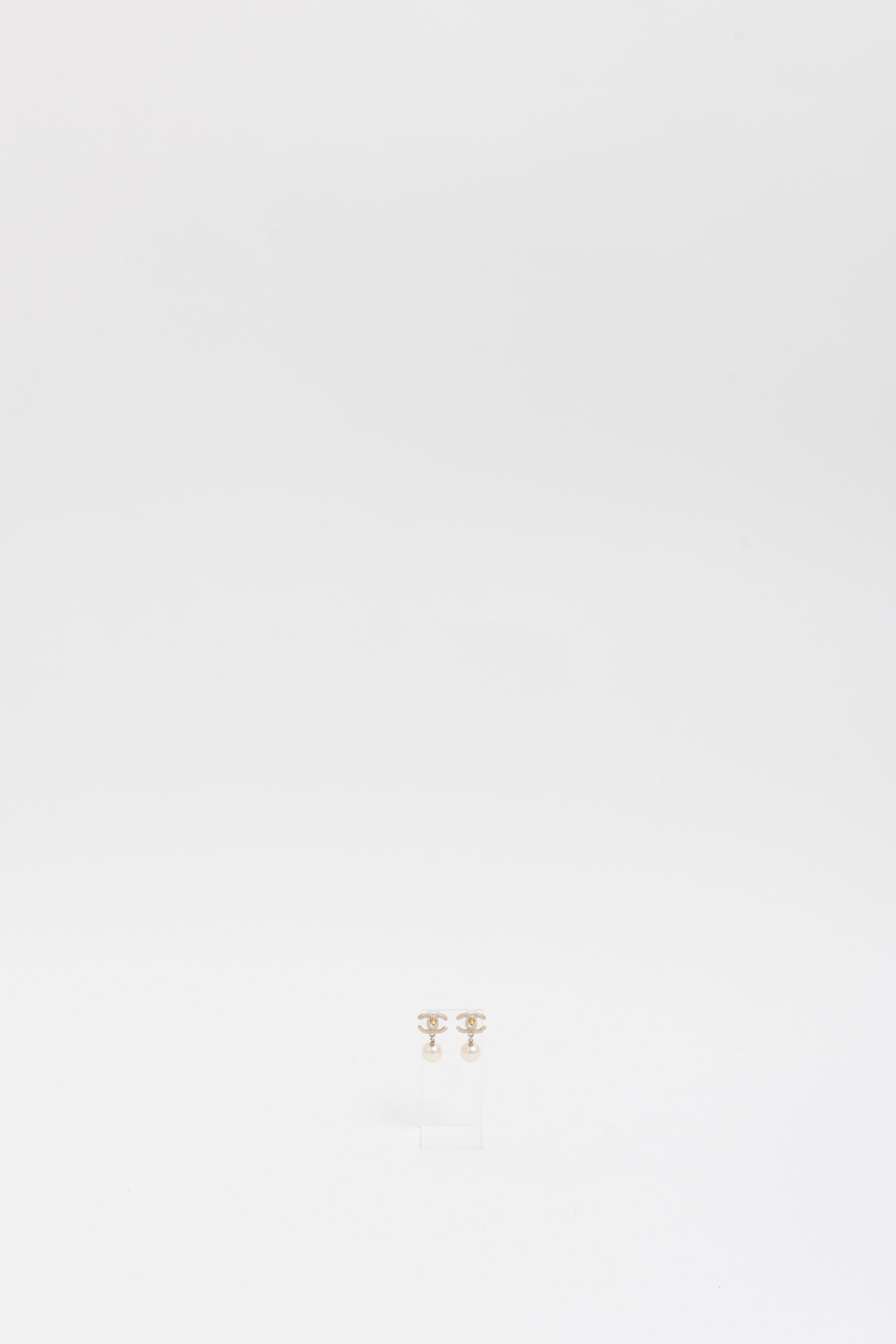 CC Pearl Drop Earrings