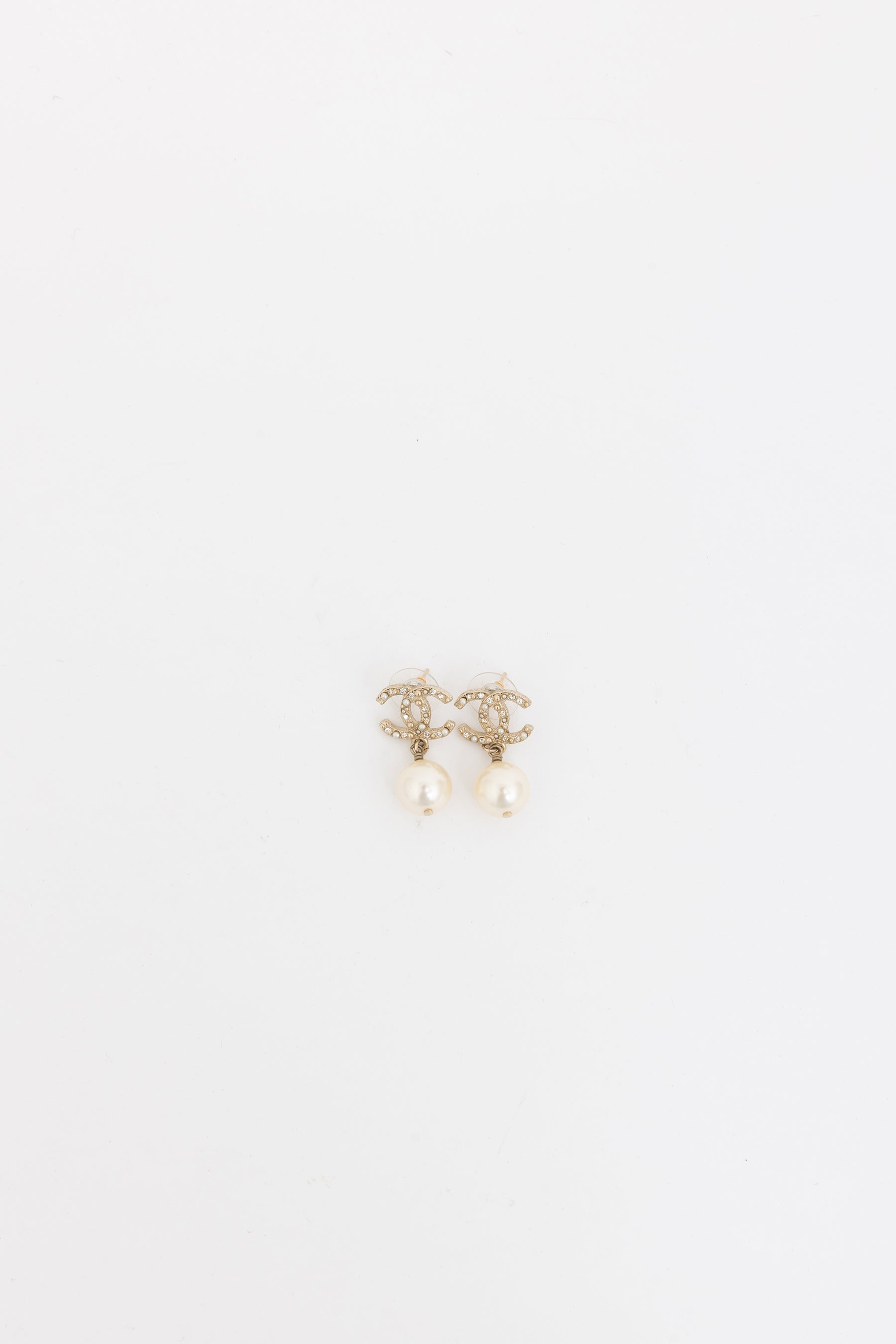 CC Pearl Drop Earrings