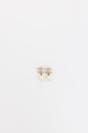 CC Pearl Drop Earrings