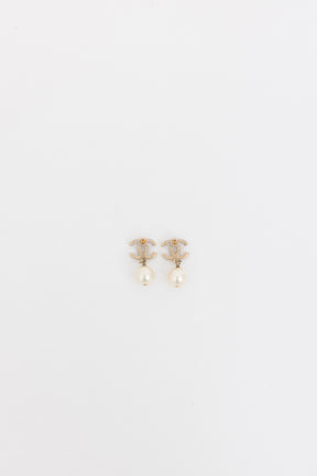 CC Pearl Drop Earrings