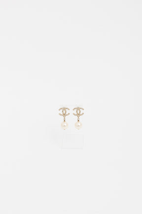 CC Pearl Drop Earrings