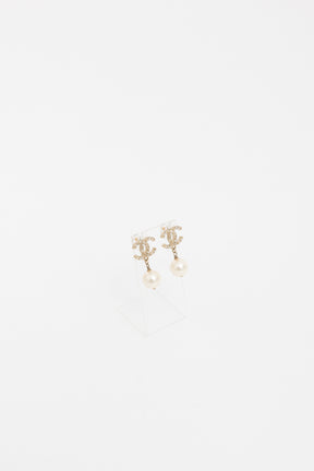 CC Pearl Drop Earrings