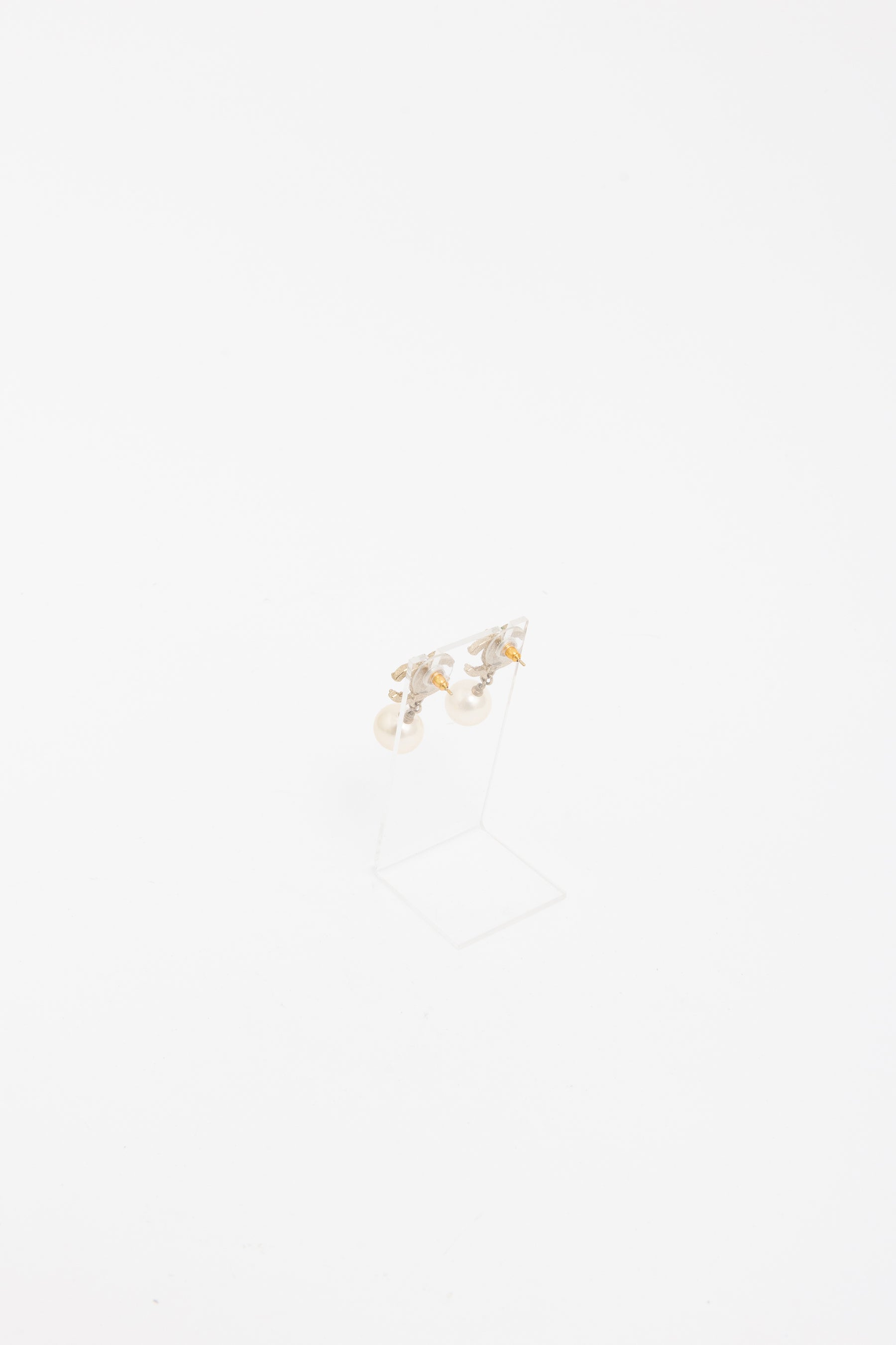 CC Pearl Drop Earrings