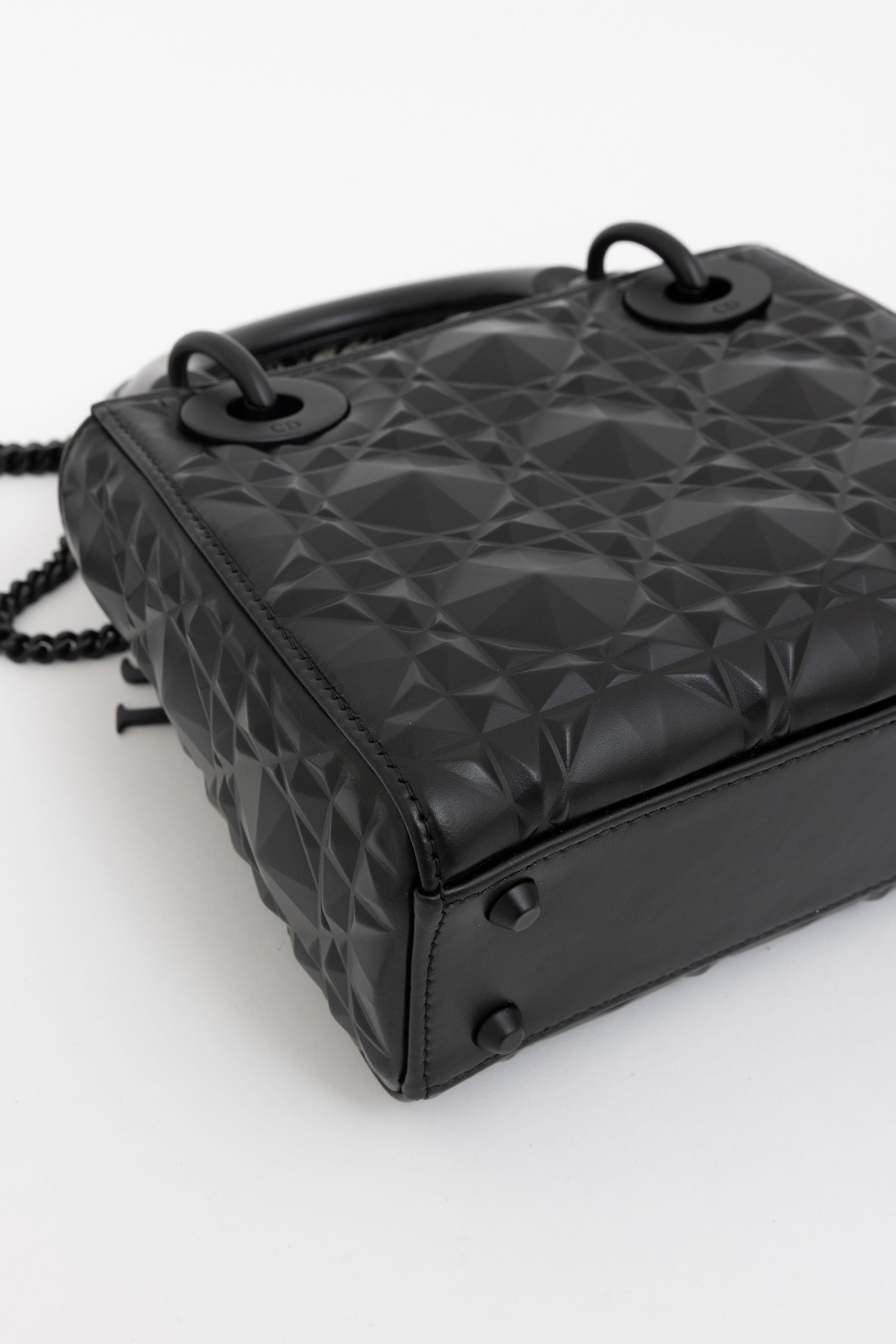 So Black Ultramatte Mini Lady Dior