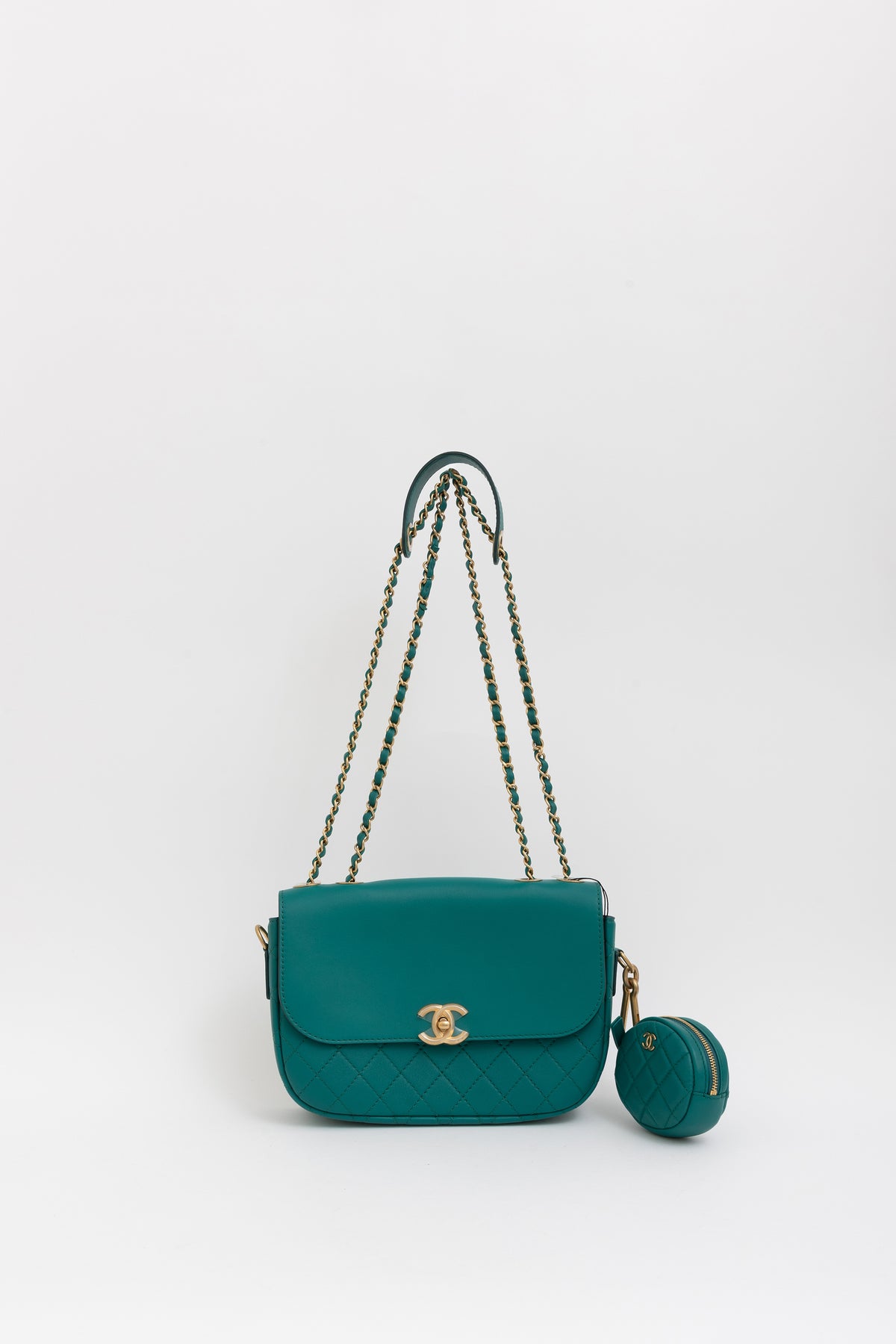 Multi Pouching Flap Bag with Coin Purse