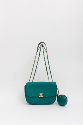 Multi Pouching Flap Bag with Coin Purse