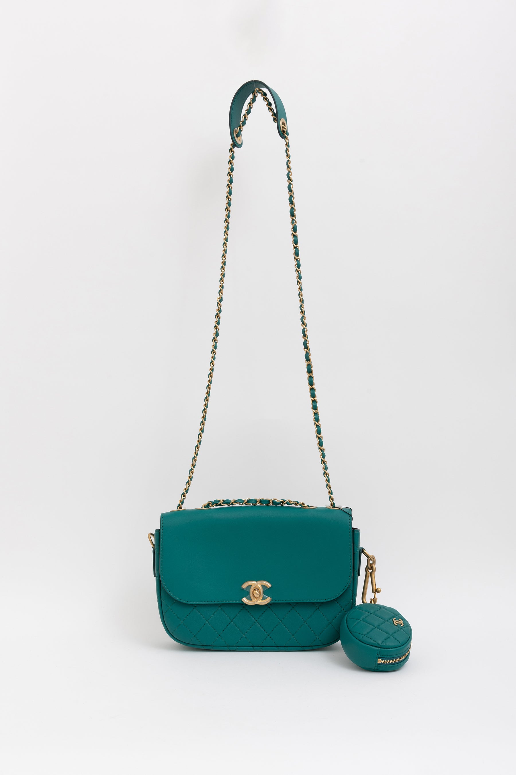 Multi Pouching Flap Bag with Coin Purse