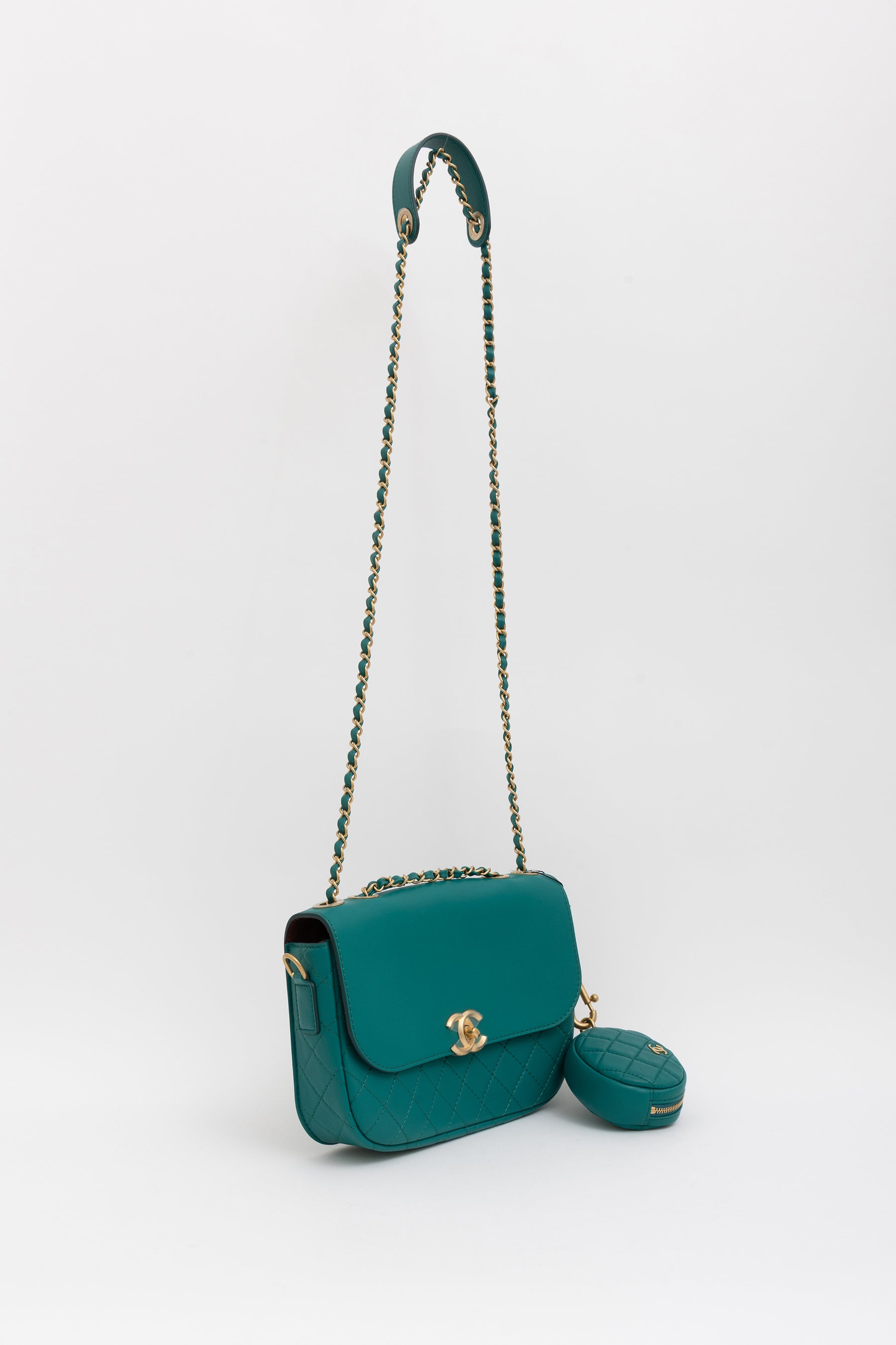 Multi Pouching Flap Bag with Coin Purse