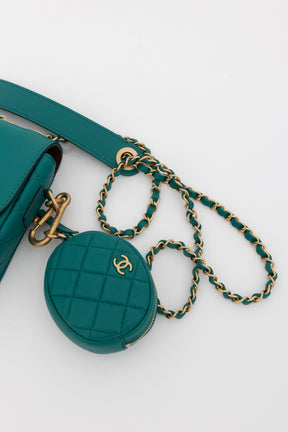 Multi Pouching Flap Bag with Coin Purse