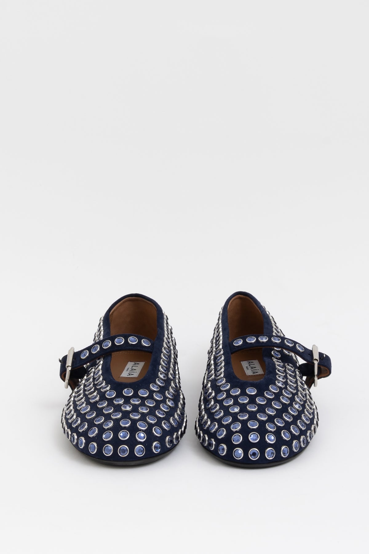 Strass Suede Ballet Flats