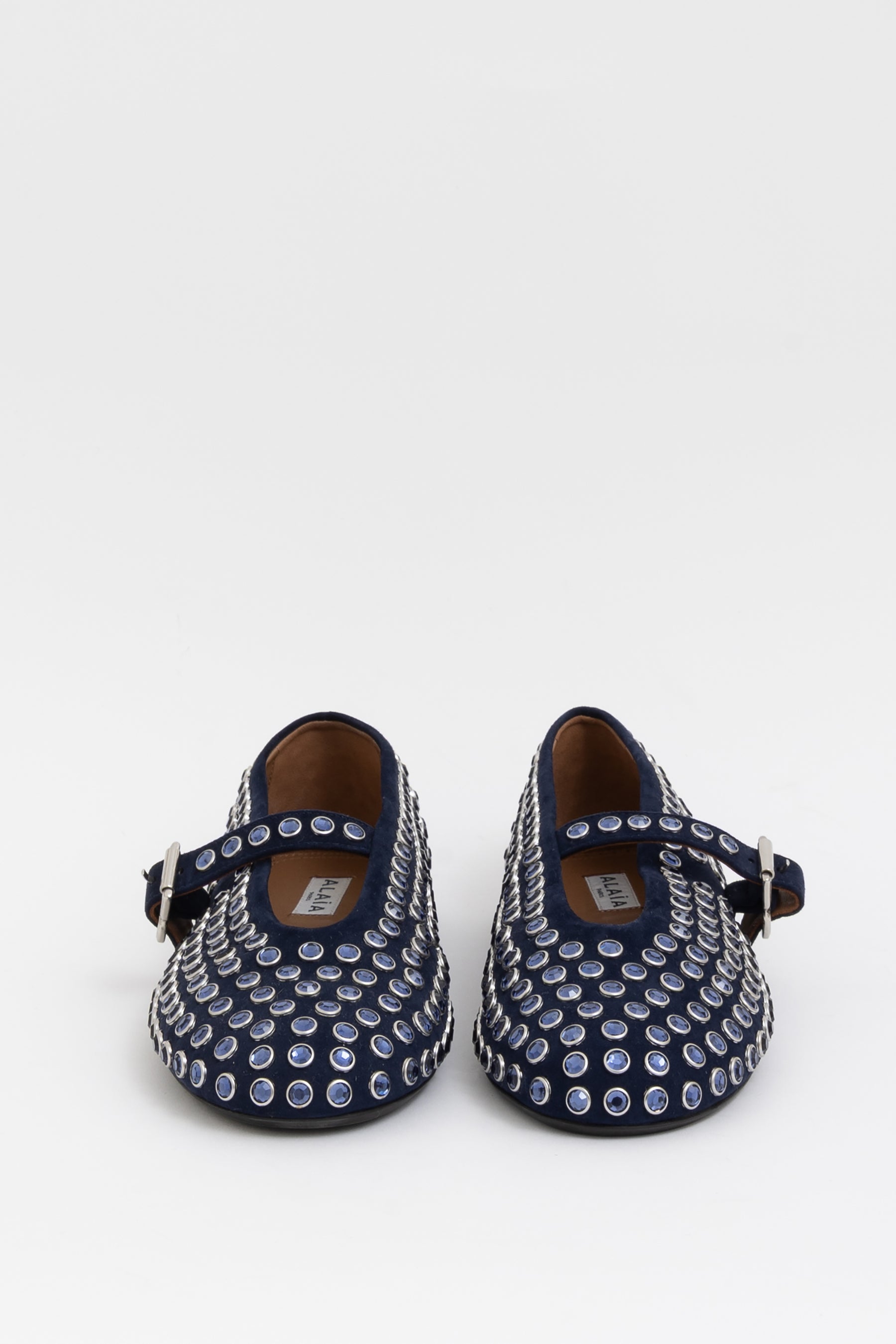 Strass Suede Ballet Flats