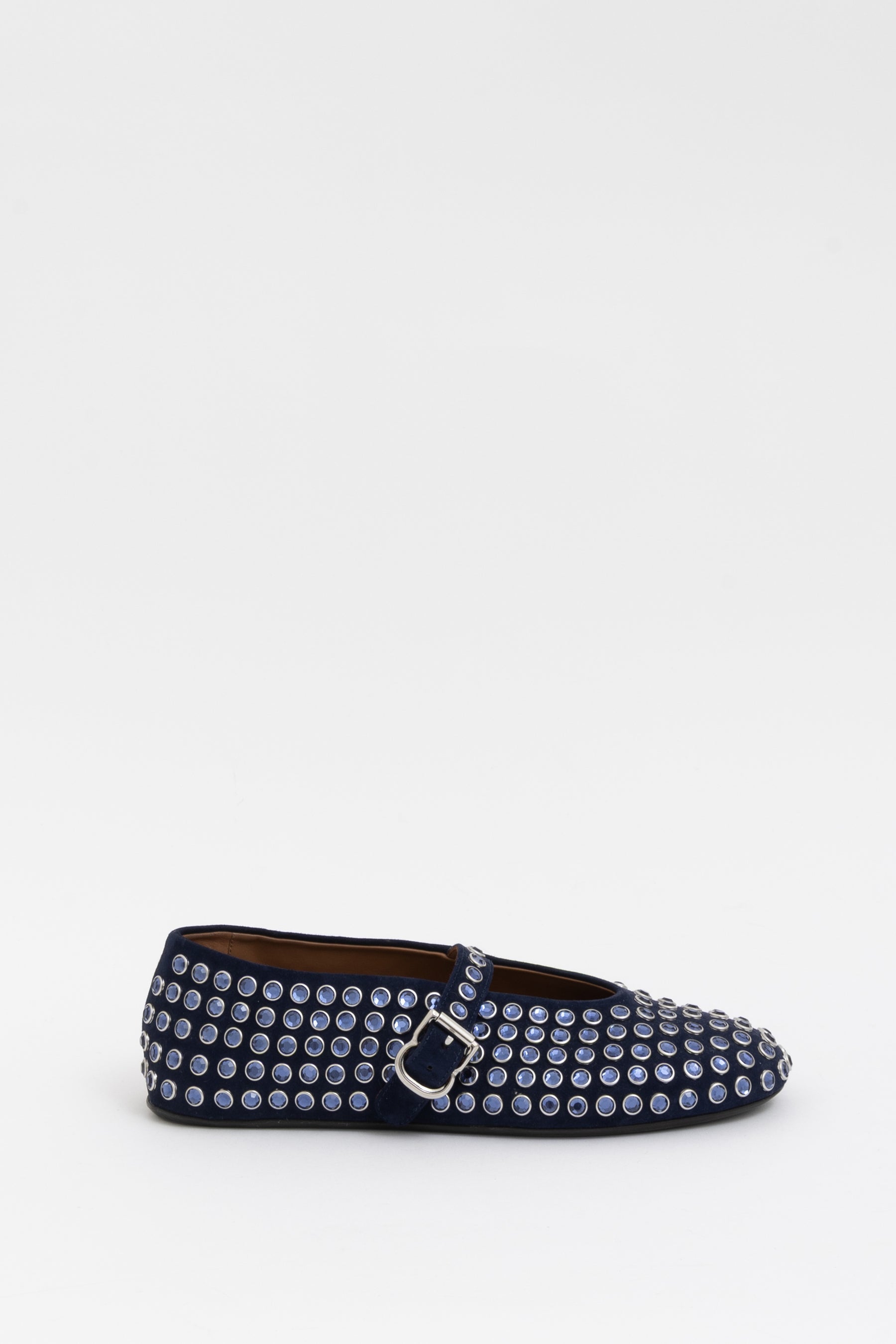 Strass Suede Ballet Flats