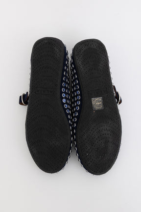 Strass Suede Ballet Flats