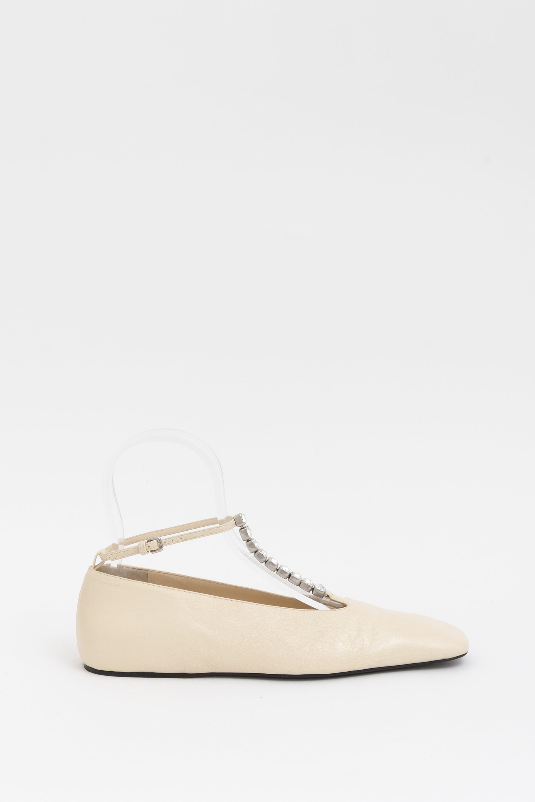 Crystal Embellished Ballet Flats