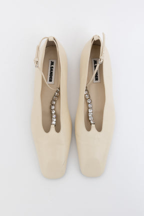 Crystal Embellished Ballet Flats