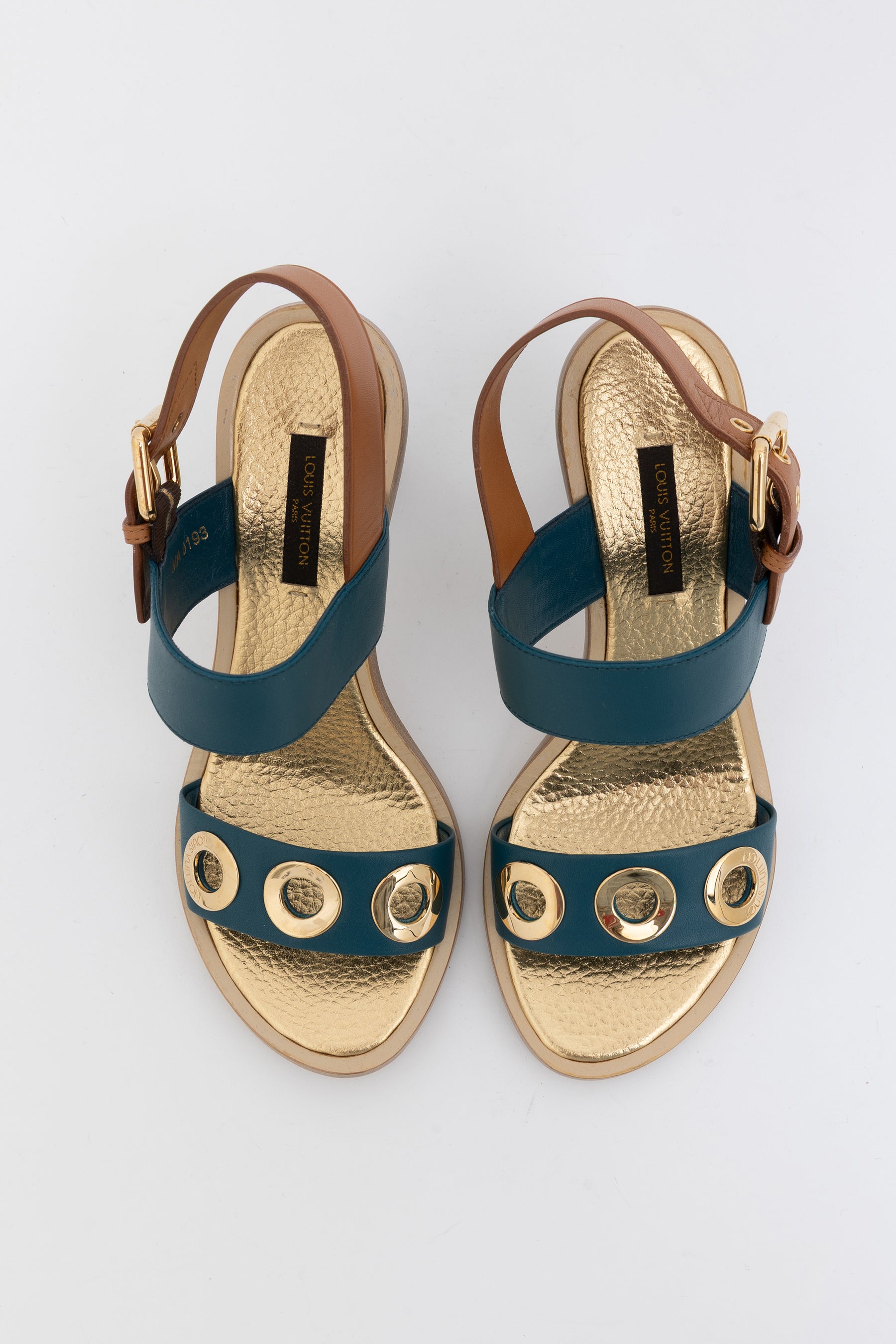 Gold Rivet Sandals
