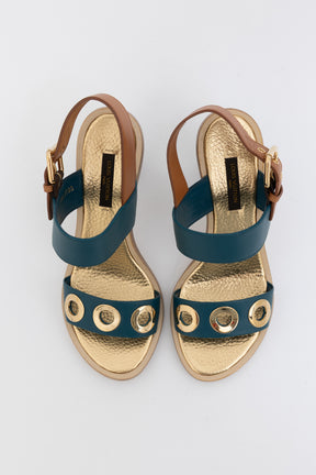 Gold Rivet Sandals