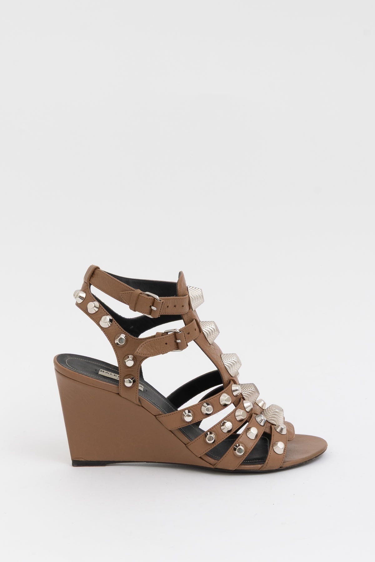 Studded Gladiator Wedge Sandals