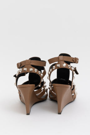 Studded Gladiator Wedge Sandals