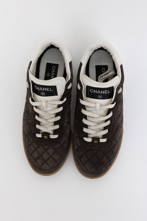 Quilted Low Top Sneakers