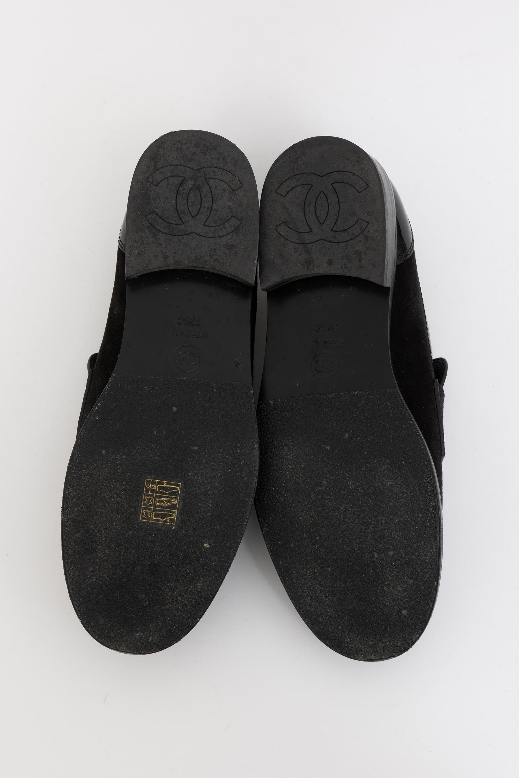 Crystal CC Chain Mocassin Loafers
