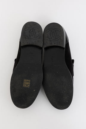 Crystal CC Chain Mocassin Loafers