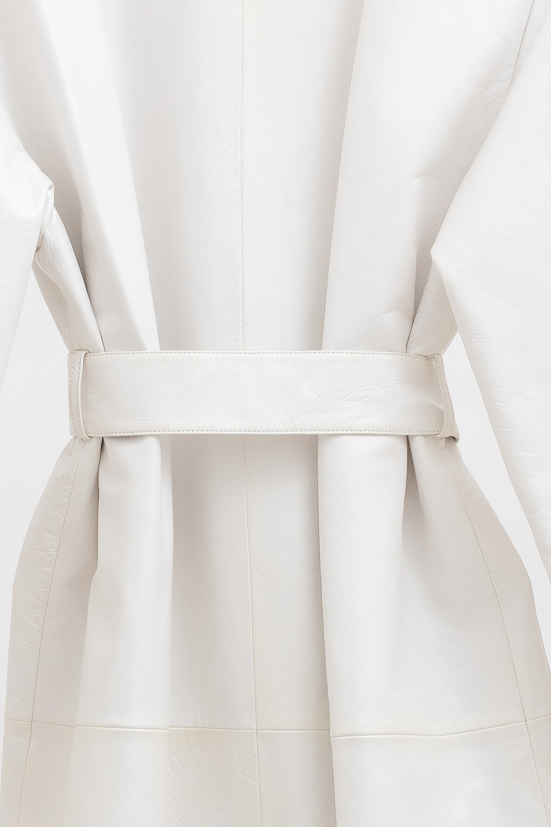 Pearly Trench Coat with Tie
