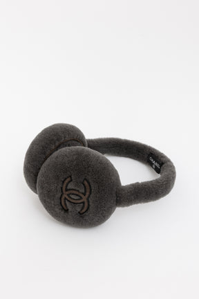 Shearling CC Earmuffs