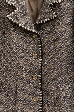 Tweed Single Breasted Jacket