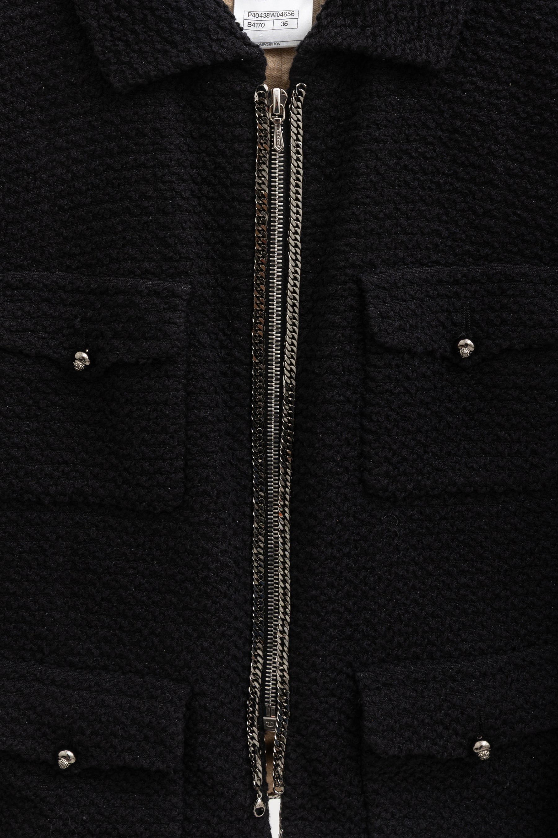Tweed Zipped Cropped Jacket