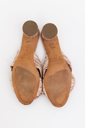 Emilia Pleated Knot Mules