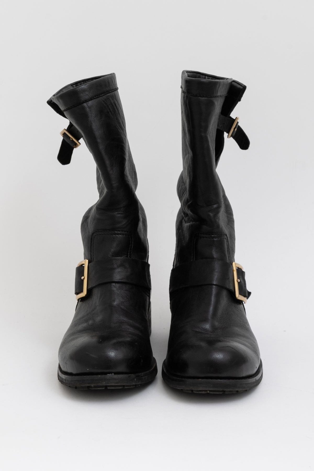 Biker Mid Ankle Boots