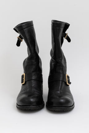 Biker Mid Ankle Boots