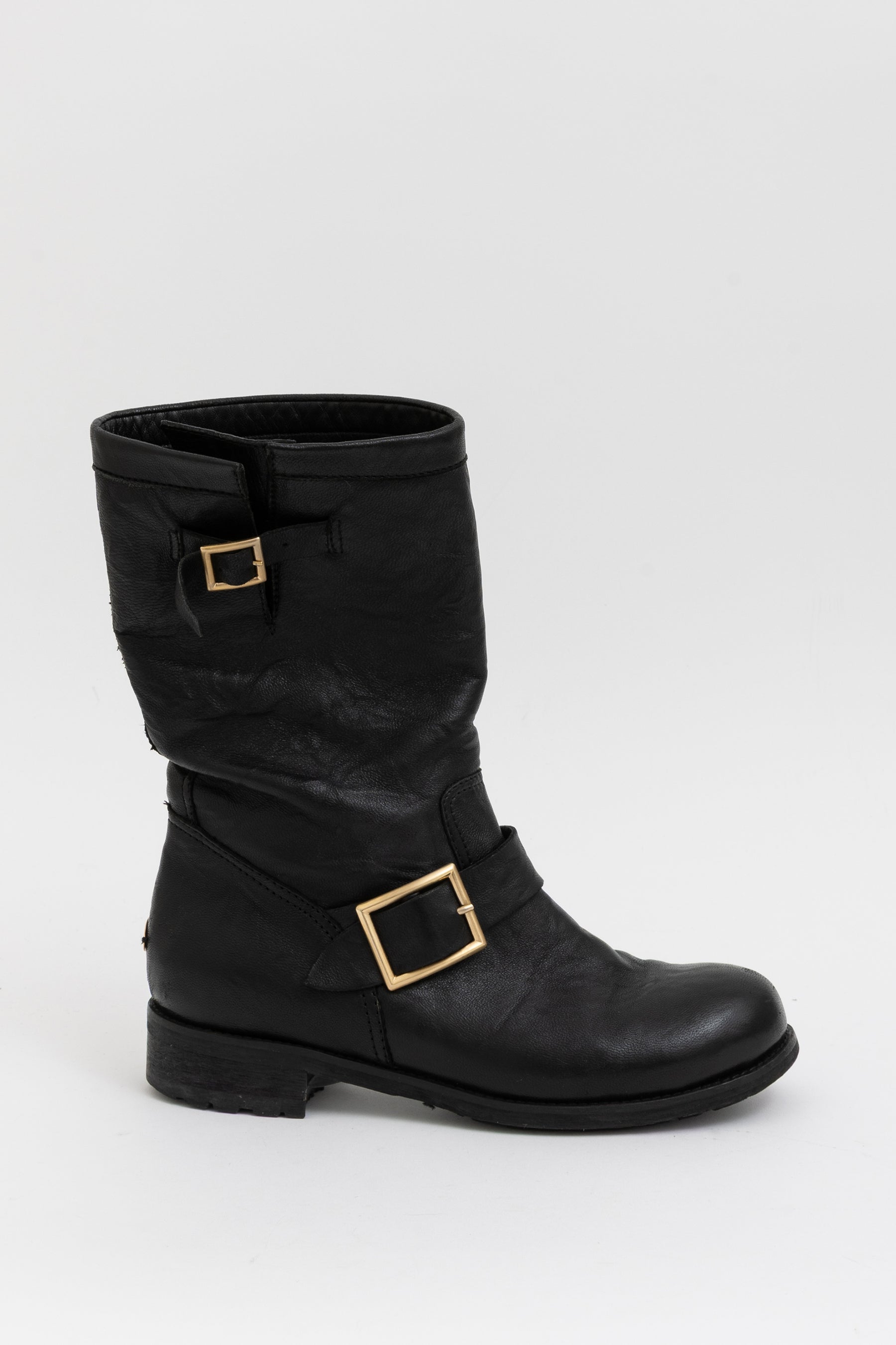 Biker Mid Ankle Boots