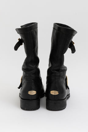Biker Mid Ankle Boots