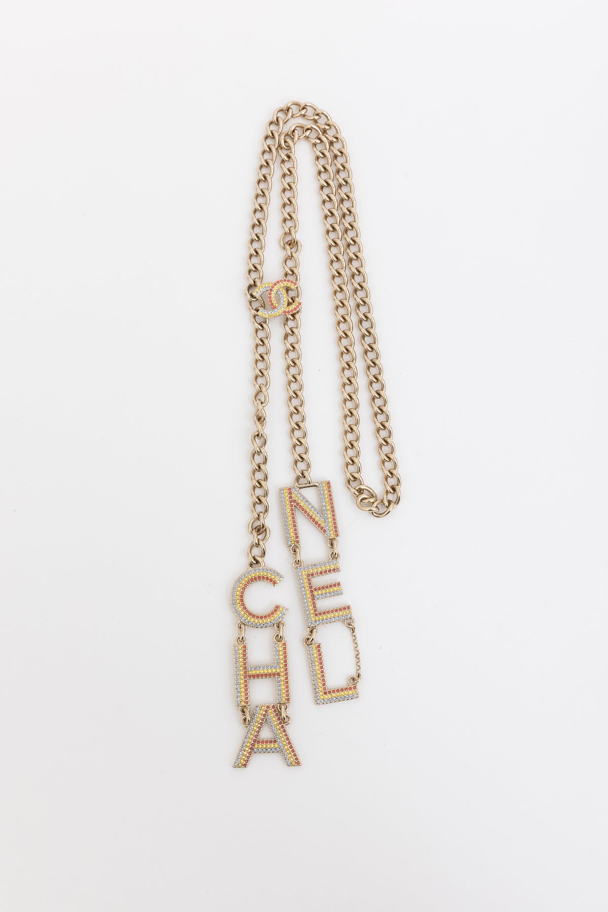 23C Cruise Collection Runway Crystal Letter Necklace