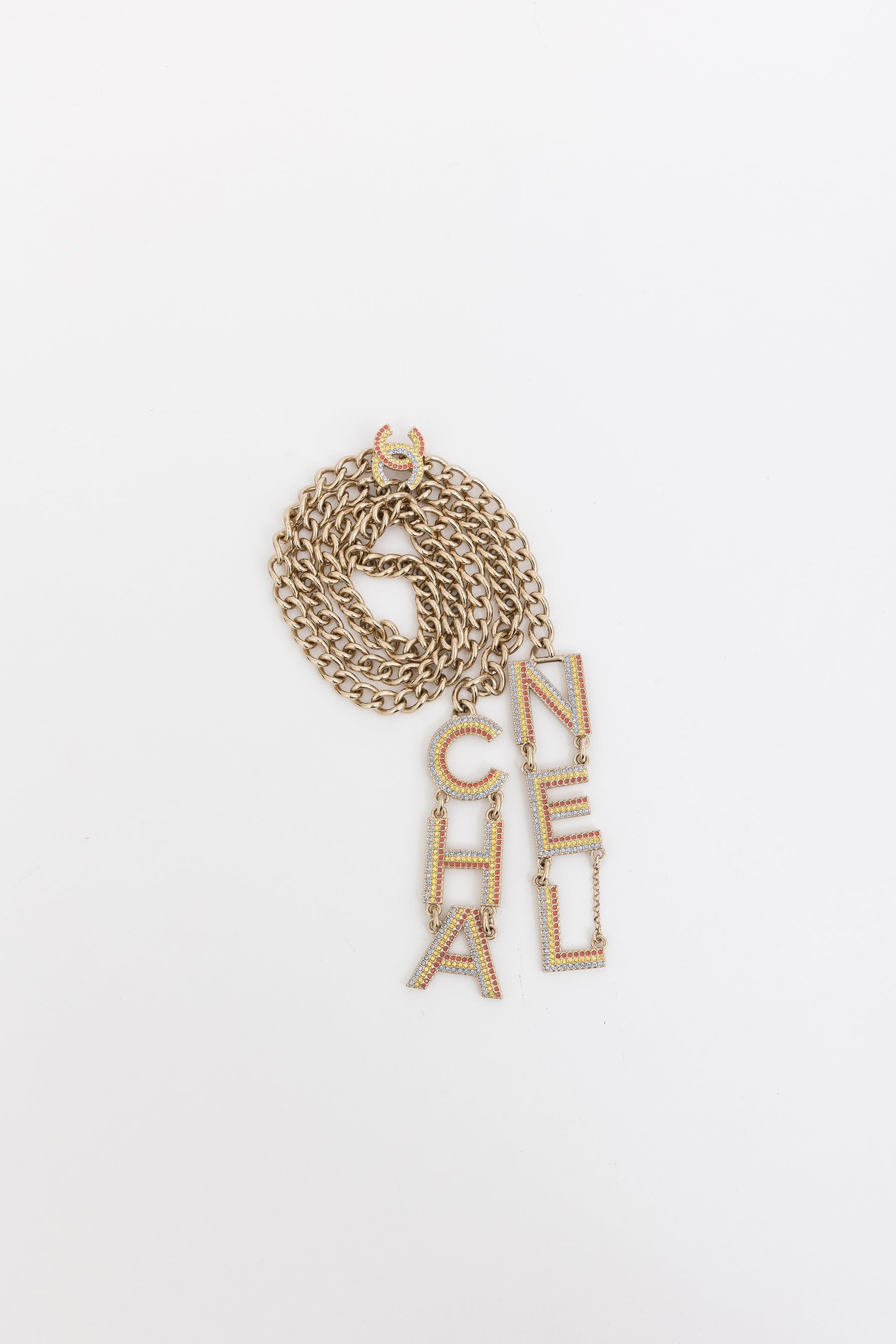 23C Cruise Collection Runway Crystal Letter Necklace