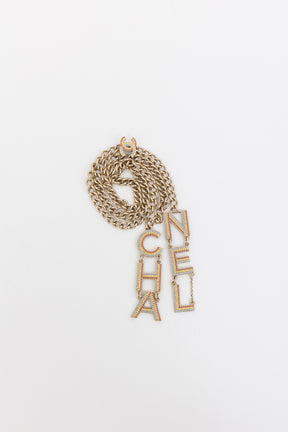 23C Cruise Collection Runway Crystal Letter Necklace