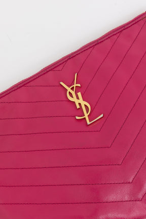 Chevron Monogram Wristlet