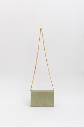 Mock Croc Crossbody Bag