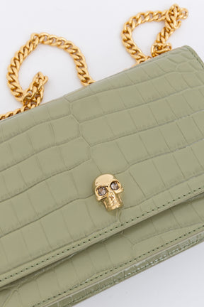 Mock Croc Crossbody Bag