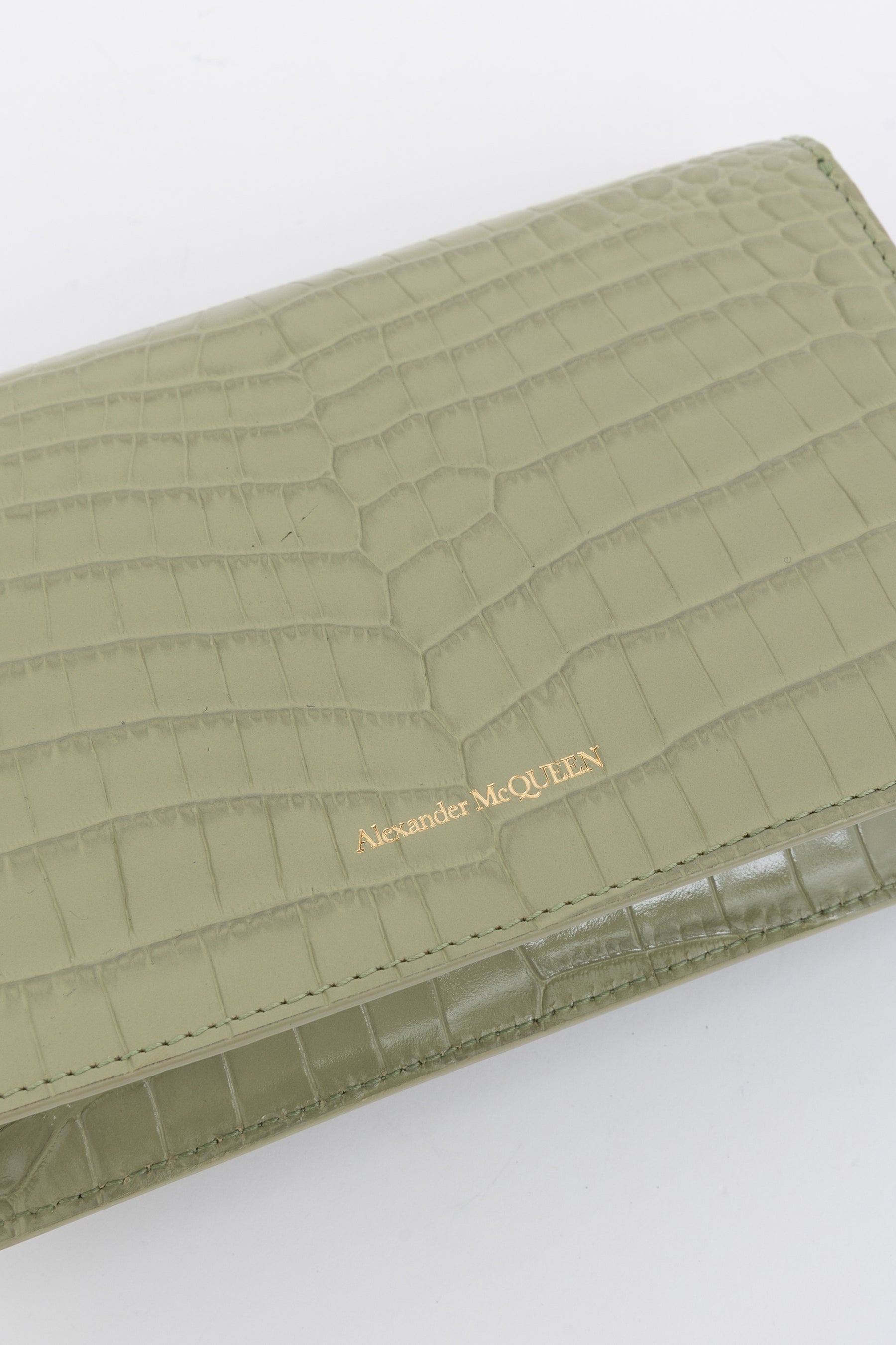 Mock Croc Crossbody Bag