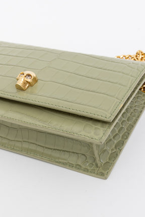 Mock Croc Crossbody Bag