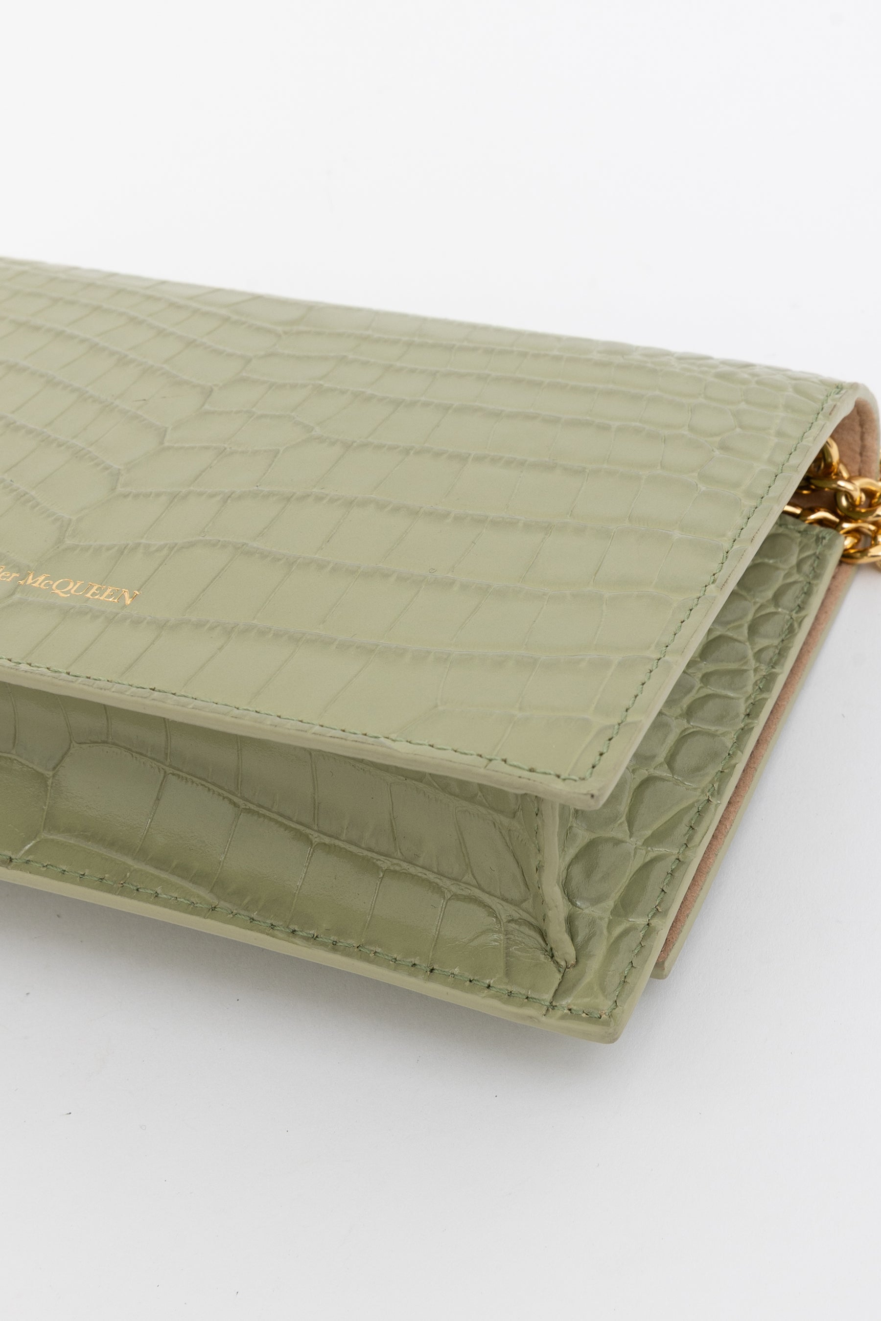 Mock Croc Crossbody Bag
