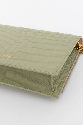 Mock Croc Crossbody Bag