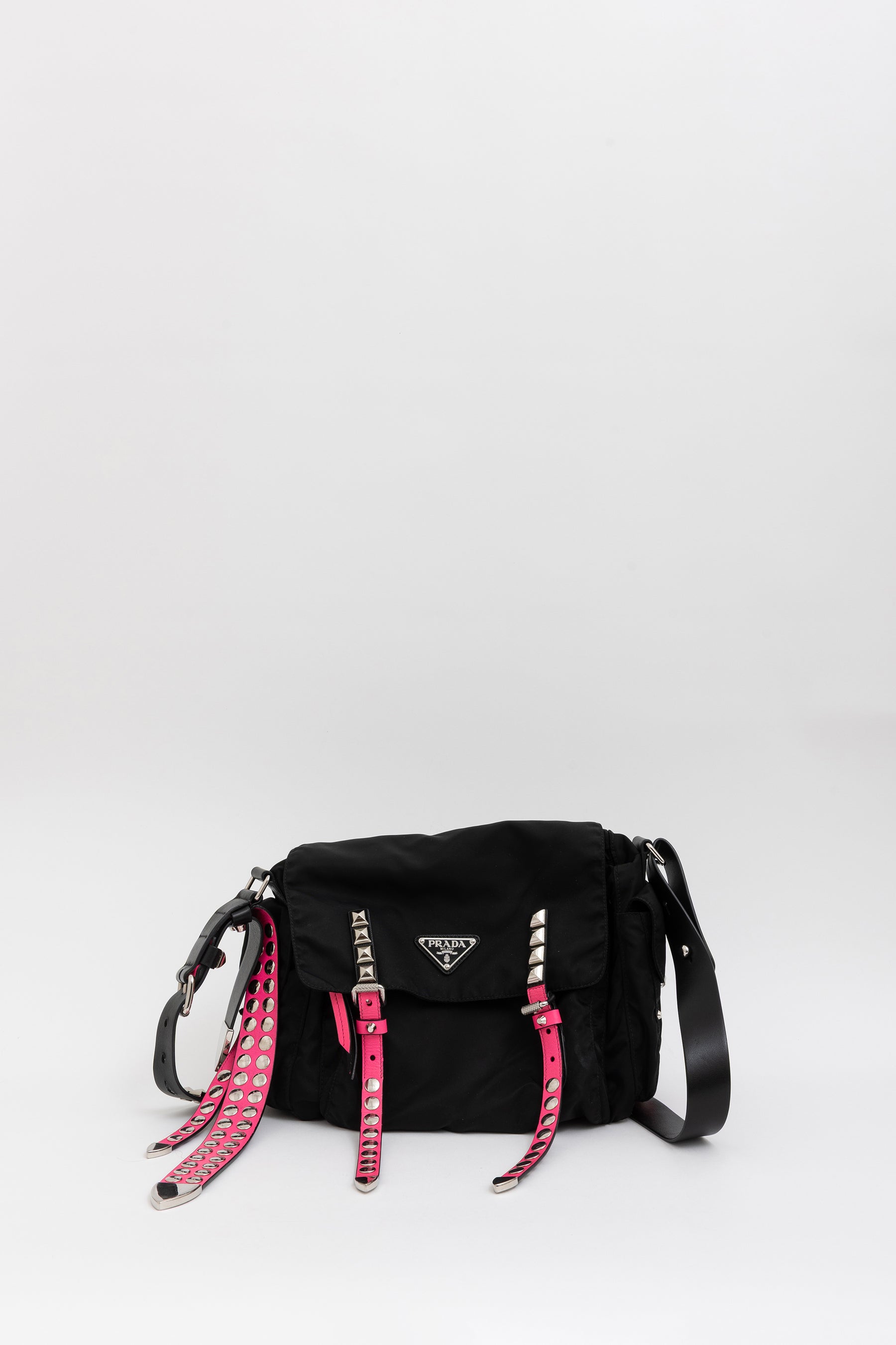 New Vela Studded Messenger Bag