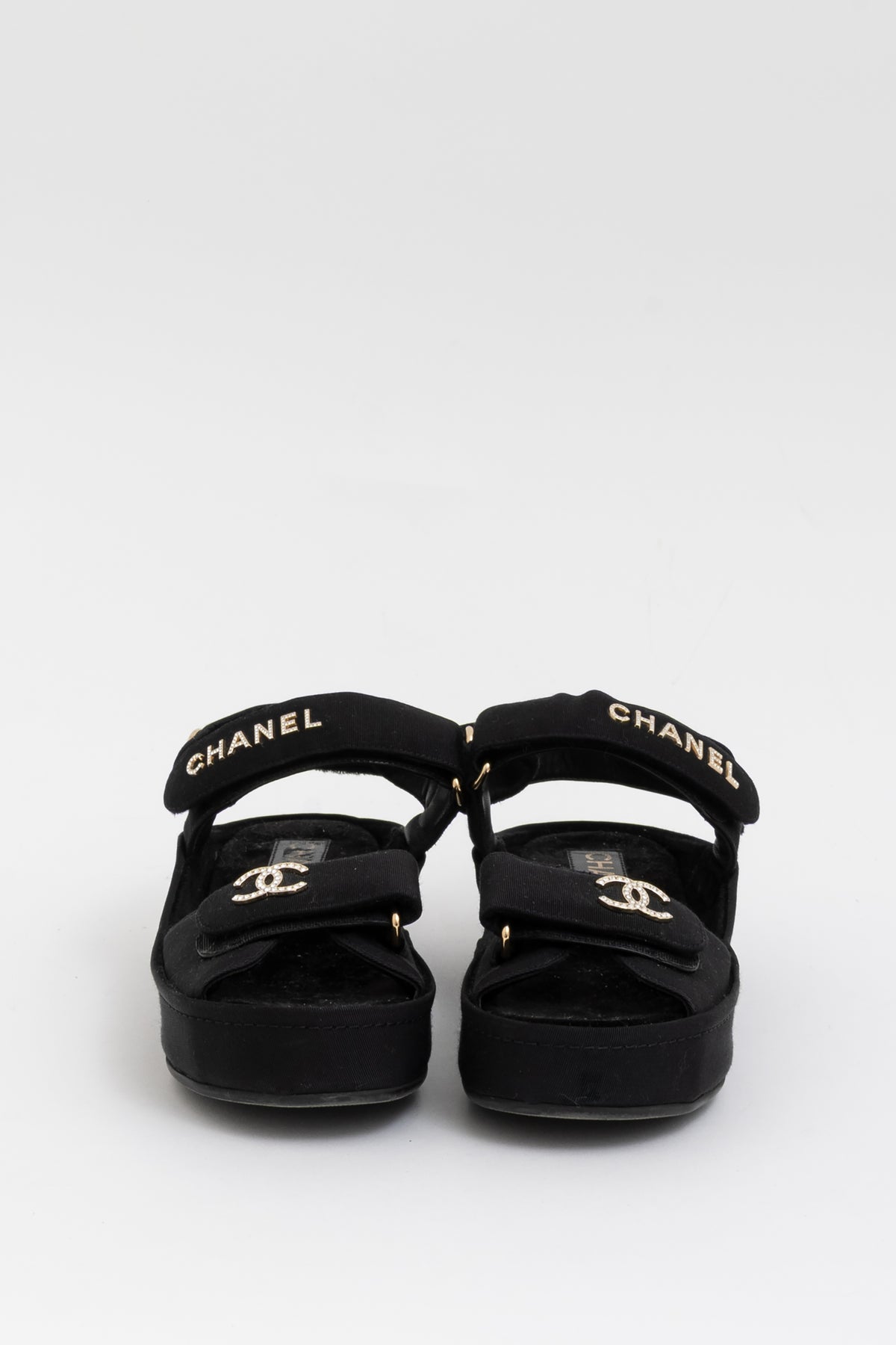 Grosgrain Platform Dad Sandals