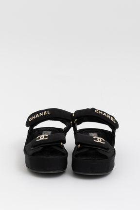 Grosgrain Platform Dad Sandals