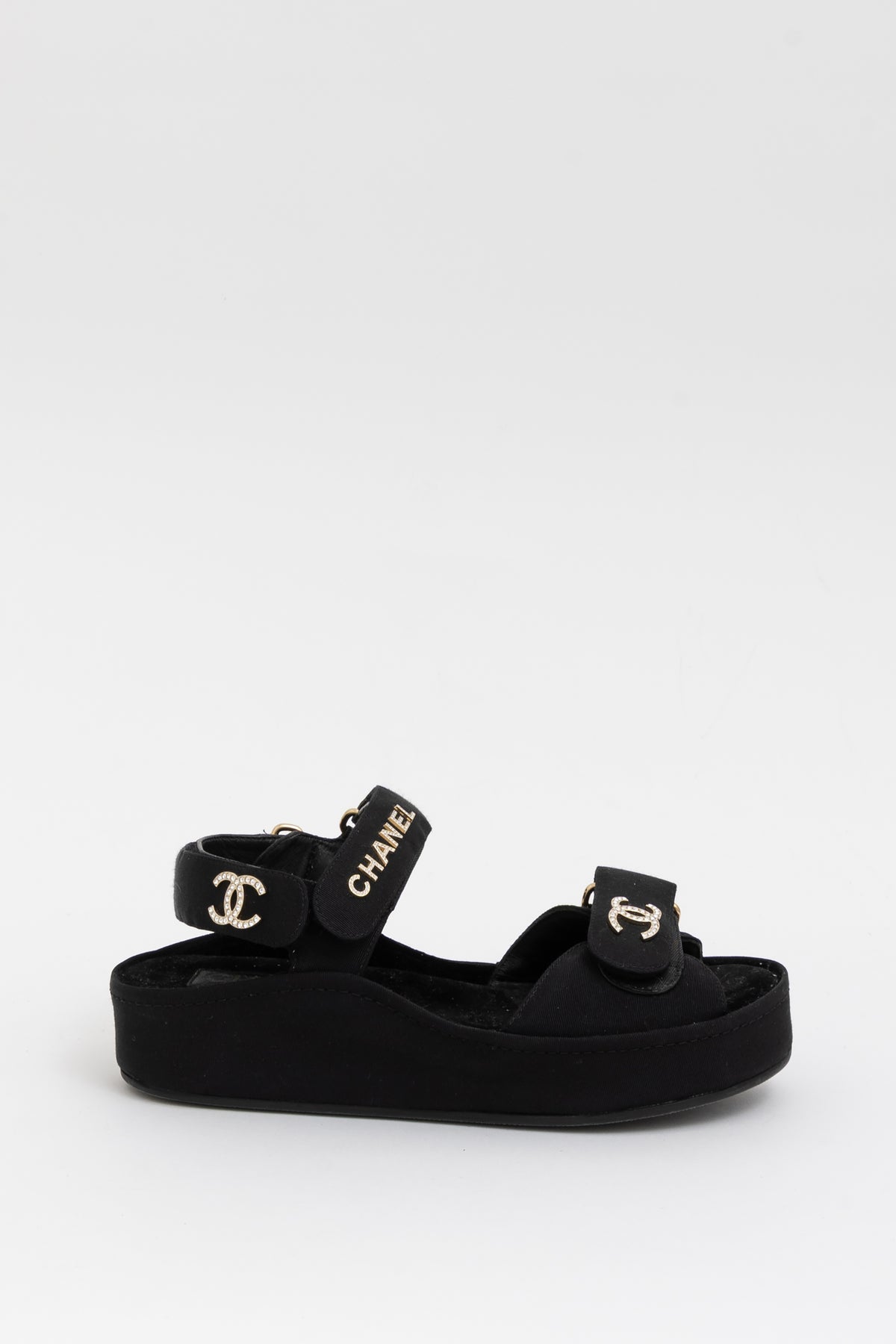 Grosgrain Platform Dad Sandals