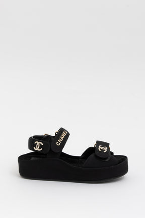 Grosgrain Platform Dad Sandals